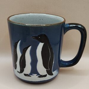 Vintage Blue Penguin Mug
